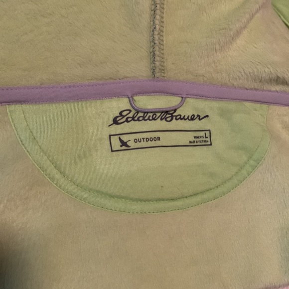 Eddie Bauer ladies L fleece lined zip up hoodie - Picture 5 of 6